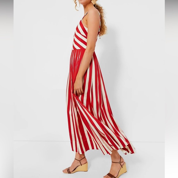 Rouge Stripe Laina Dress - Picture 4 of 12